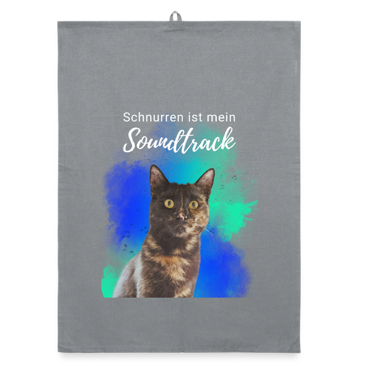 Nala´s Geschirrtuch Schnurren ist mein Soundtrack White Edition - LiNBW.