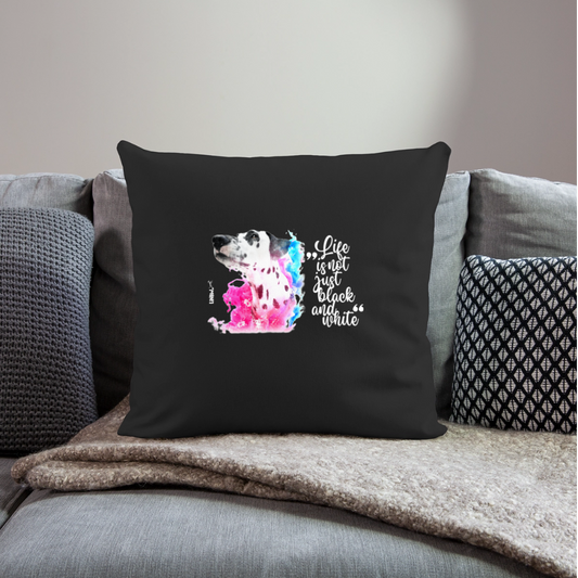 Boa´s Kissen Splash Life is not just black and white Edition White - Schwarz