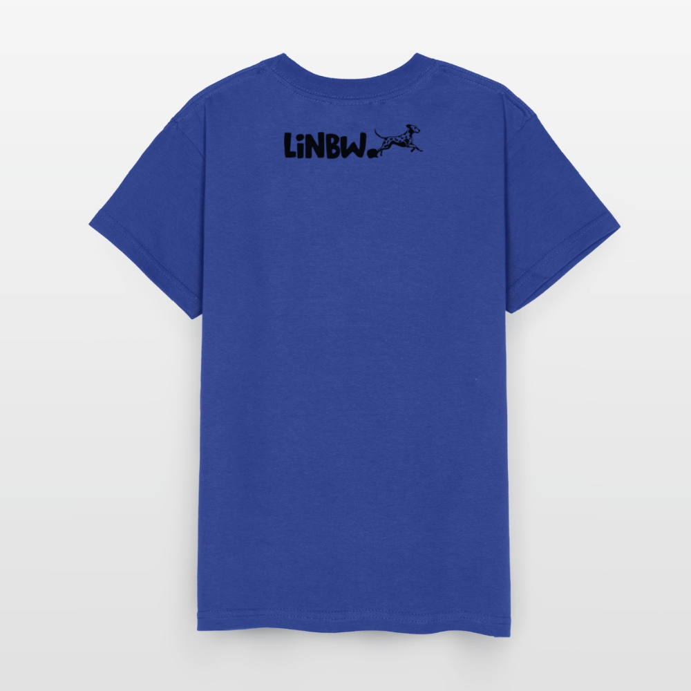 Boa's T-Shirt Splash Black Edition Life is not just black and white - Royalblau