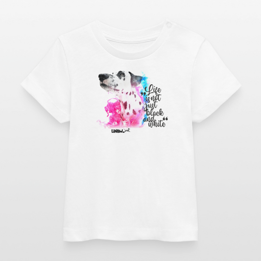 Boa's T-Shirt Splash Life is not just black and white Edition Black - Weiß