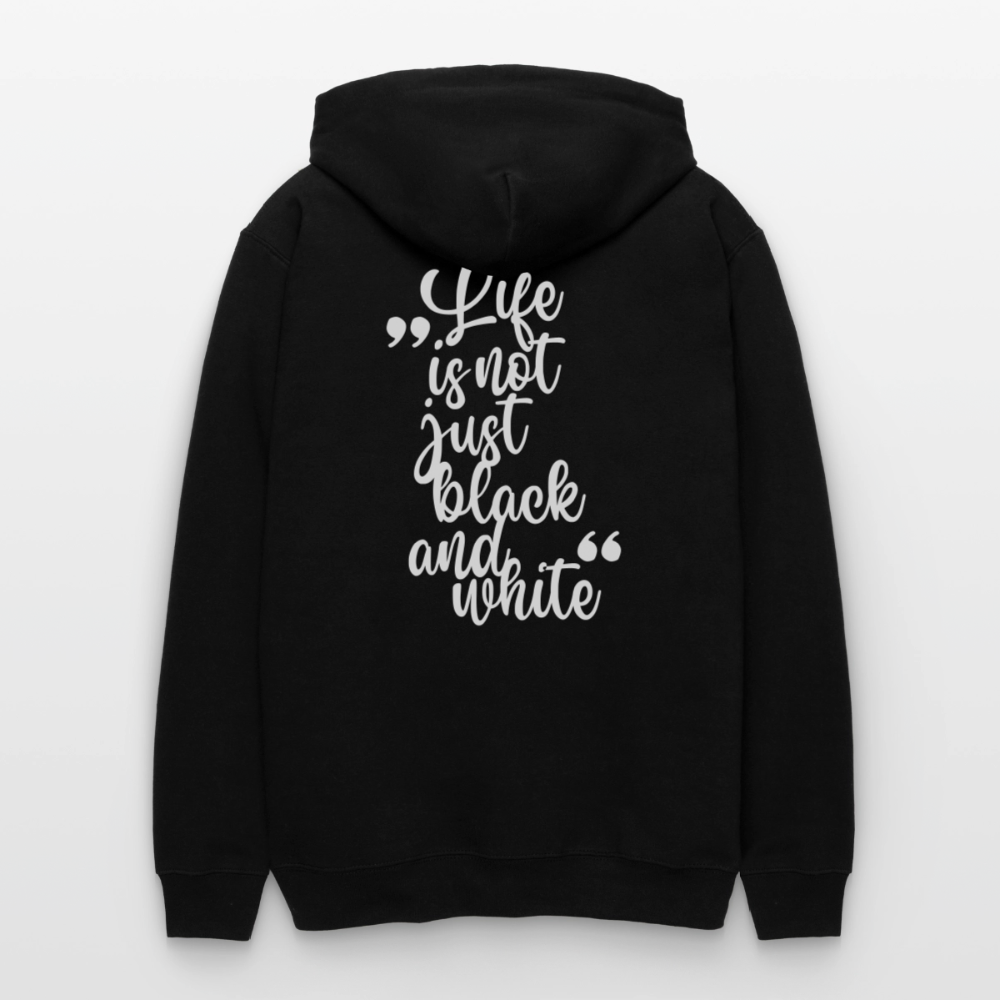 LiNBW. Crew Hoodie White Edition Life is not just black and white - Schwarz