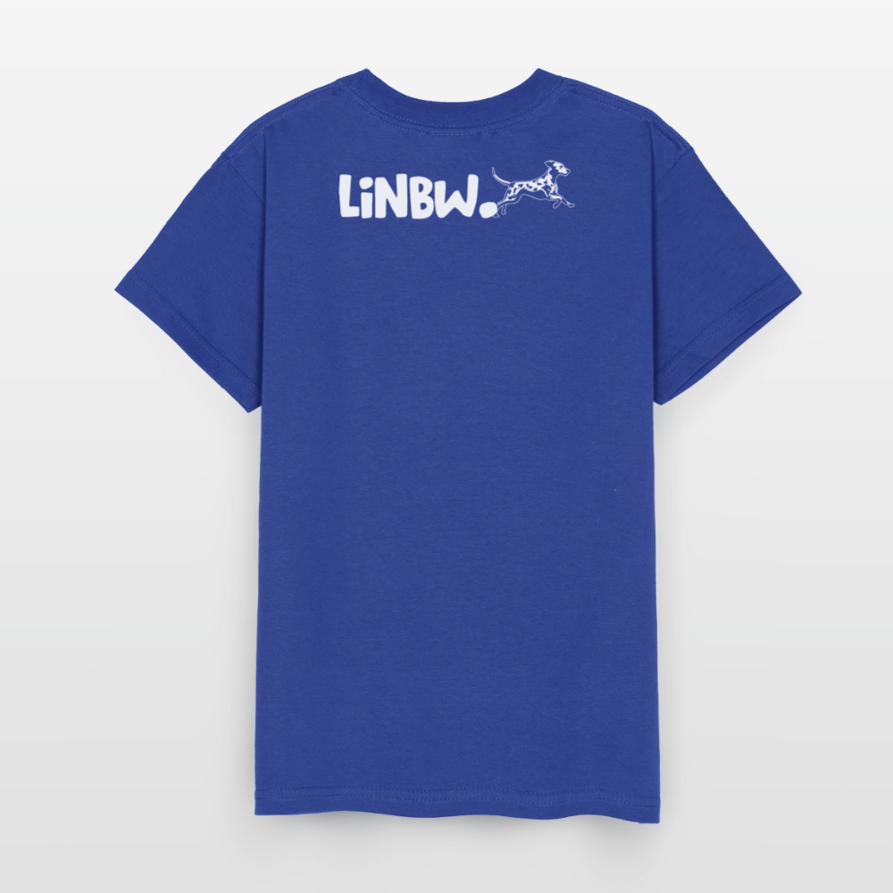 Boa's T-Shirt Splash White Edition Life is not just black and white - Royalblau