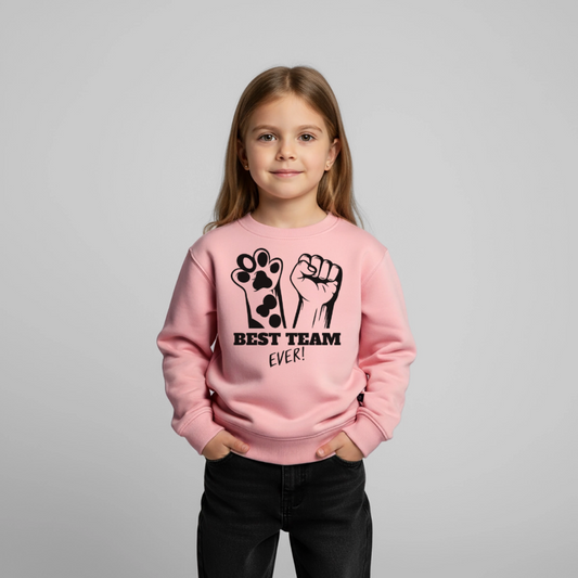 Best Team Ever Pullover Black Edition - Rosa