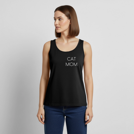 Pedro´s Tank Top Premium Stolzes Personal einer Katze CAT MOM Black Edition - Schwarz
