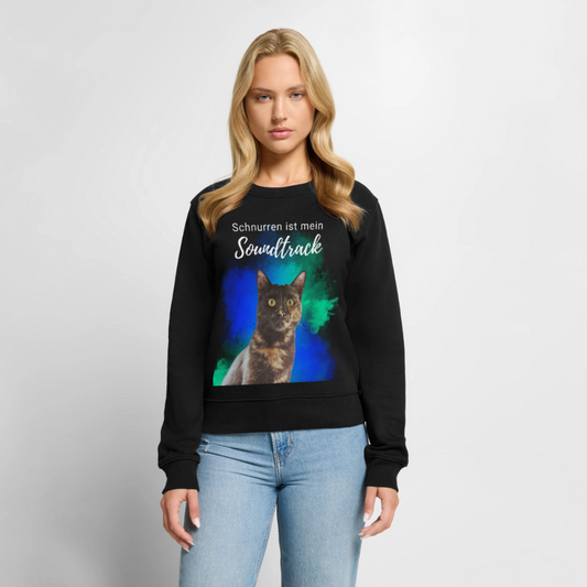 Nala's Pullover Schnurren ist mein Soundtrack White Edition - Schwarz
