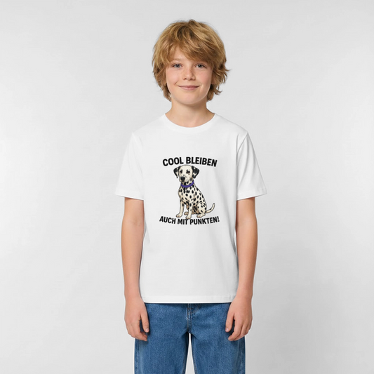 Davina's T-Shirt Cool bleiben auch mit Punkten - Weiß