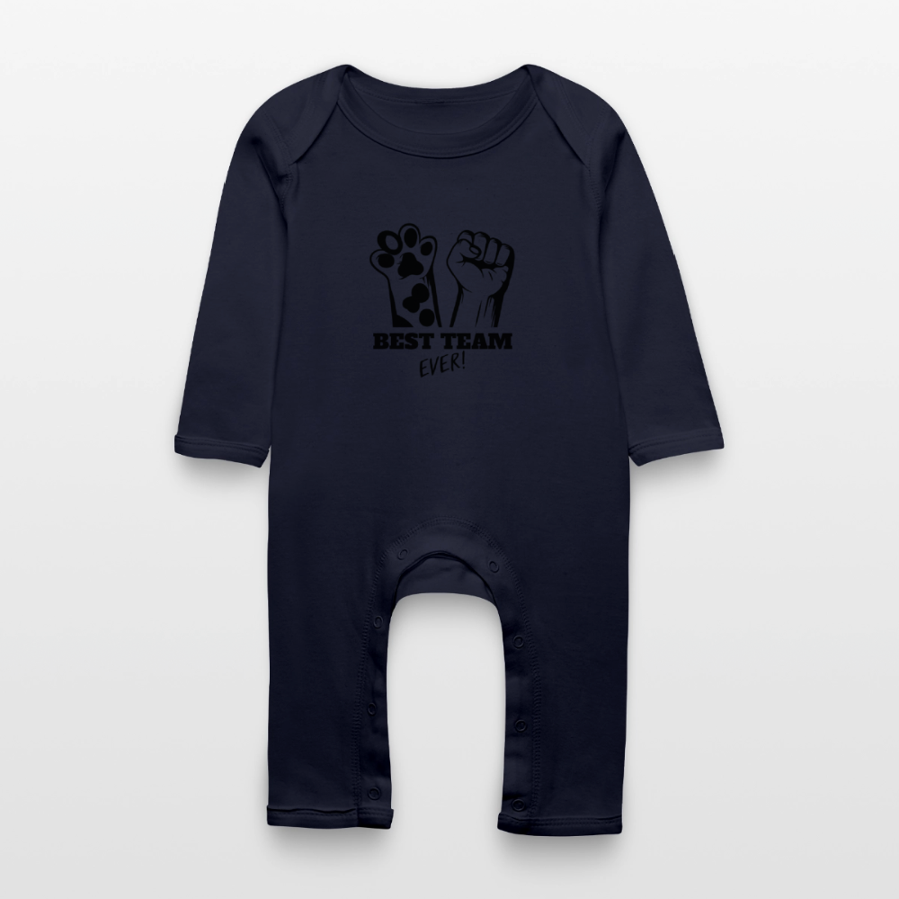 Best Team Ever Strampler Black Edition - Navy