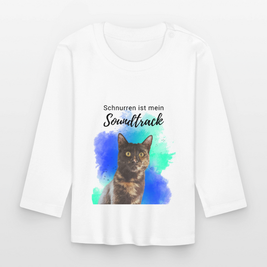 Nala´s Langarmshirt Schnurren ist mein Soundtrack - Weiß