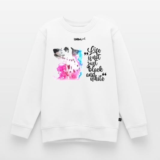 Boa's Pullover Splash Life is not just black and white Edition Black - Weiß