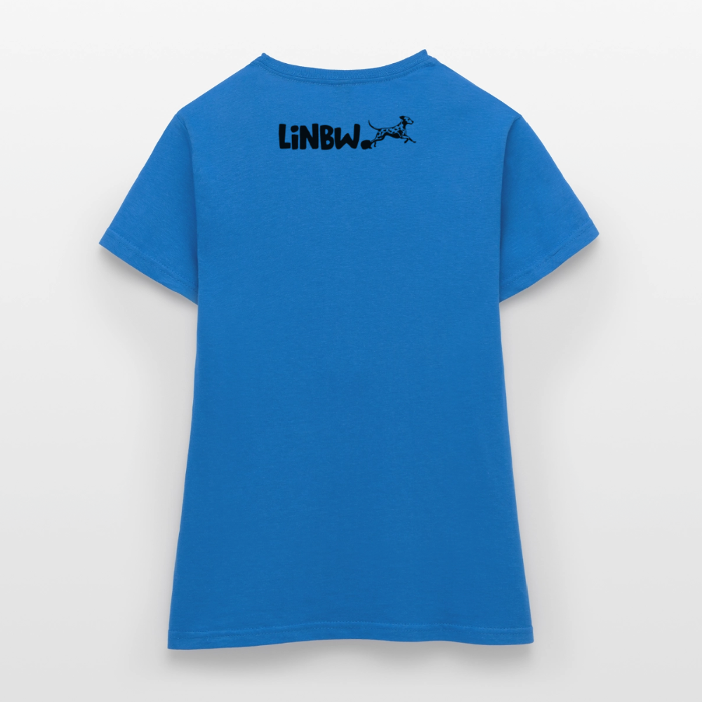 Boa's T-Shirt Splash Black Edition Life is not just black and white - Royalblau