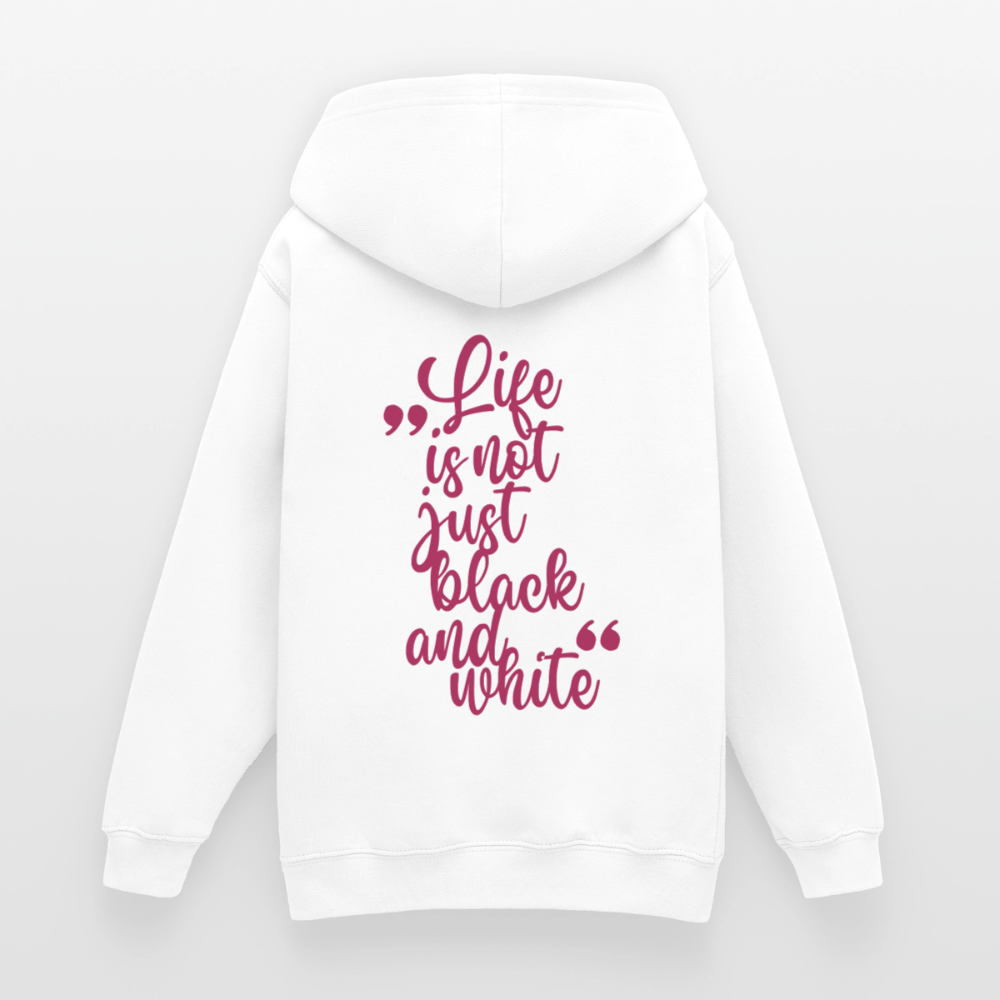 LiNBW. Crew Hoodie Life is not just black and white Edition Pink - LiNBW.