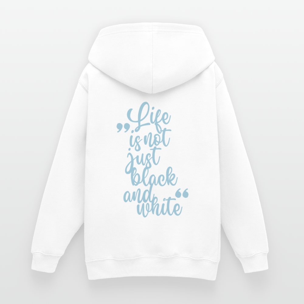 LiNBW. Crew Hoodie Life is not just black and white Edition Blue - LiNBW.