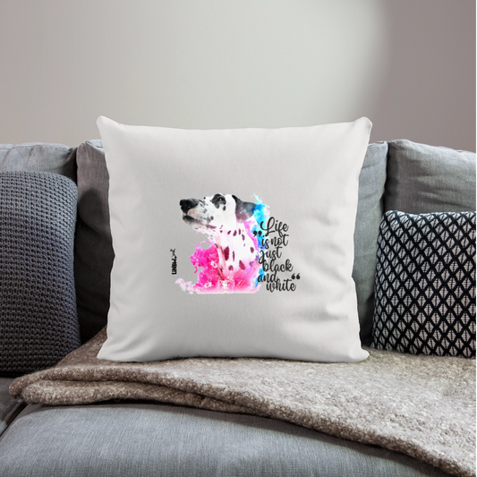 Boa´s Kissen Splash Life is not just black and white Edition Black - Naturweiß