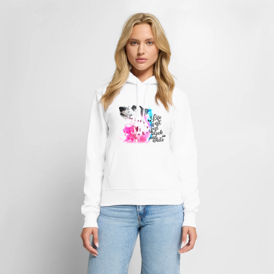 Boa's Hoodie Splash Life is not just black and white Edition Black - Weiß