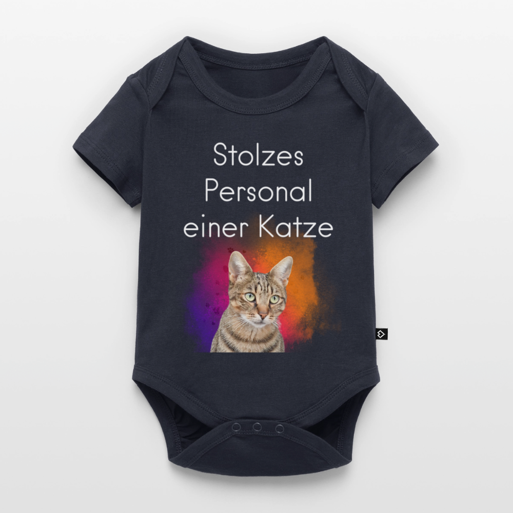 Pedro´s Kurzarm-Body Stolzes Personal einer Katze White Edition - LiNBW.