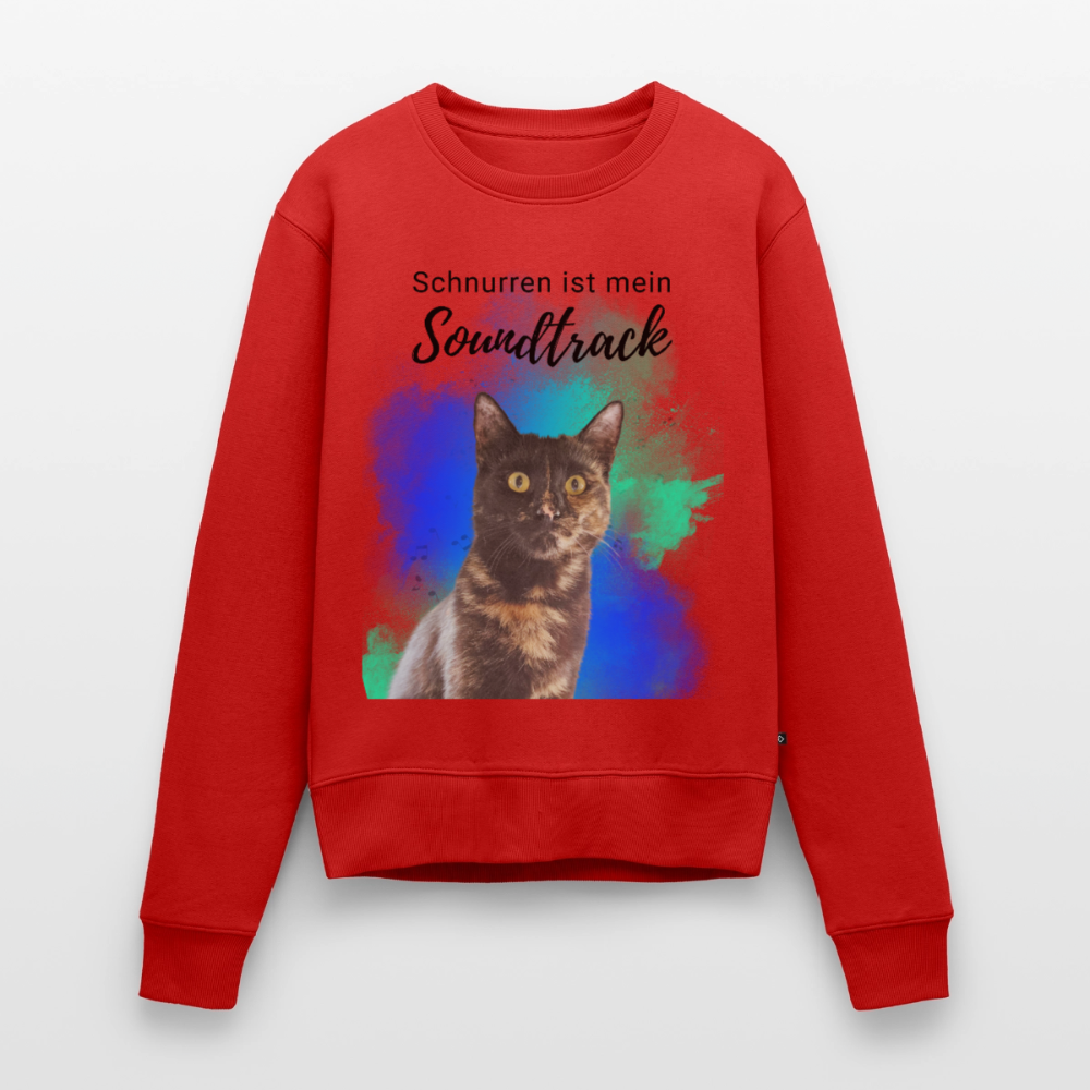 Nala's Pullover Schnurren ist mein Soundtrack Black Edition - Rot