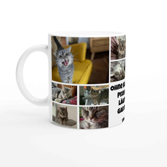 Pixie´s und Cleo´s Keramiktasse ohne Kaffee und uns läuft hier gar nichts