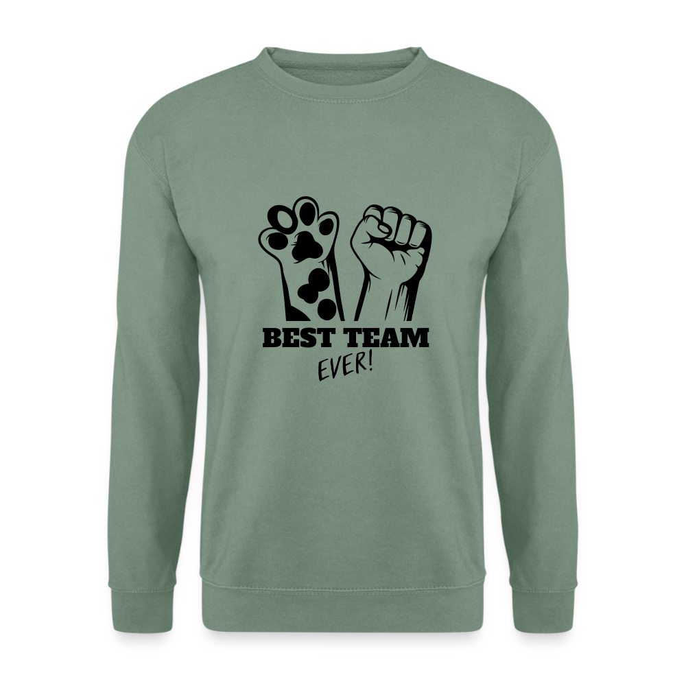 Best Team Ever Classic Pullover Black Edition - Graugrün