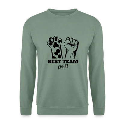 Best Team Ever Classic Pullover Black Edition - Graugrün