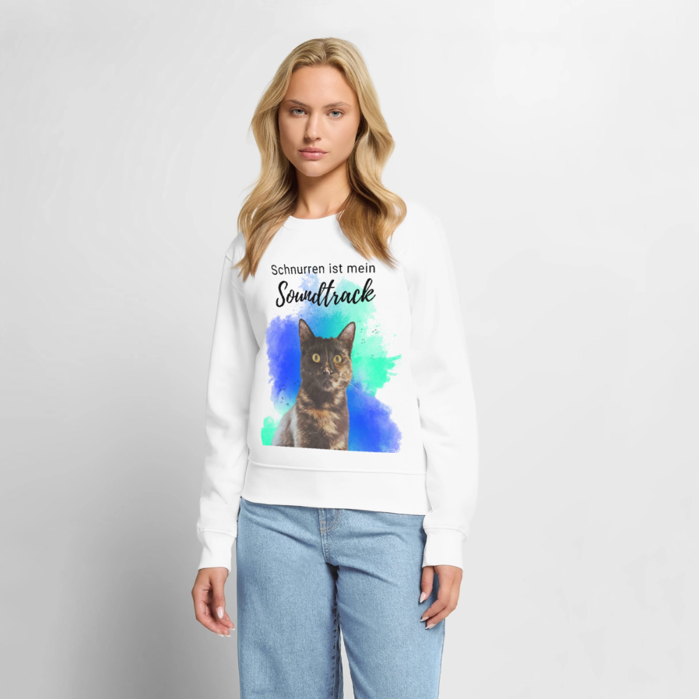 Nala's Pullover Schnurren ist mein Soundtrack Black Edition - Weiß