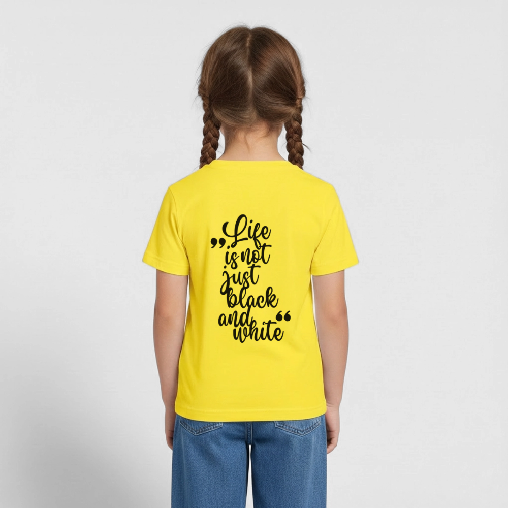 LiNBW. Crew T-Shirt Black Edition Life is not just black and white - LiNBW.