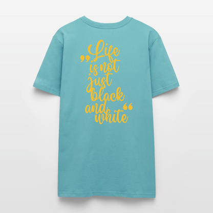 LiNBW. Unisex T-Shirt Premium Crew Yellow Edition Life is not just black and white - LiNBW.