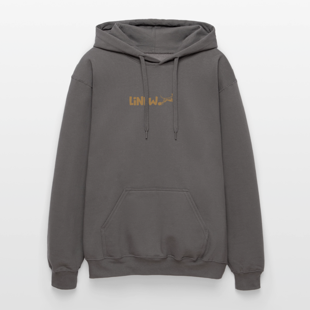 LiNBW. Crew Hoodie Brown Edition Life is not just black and white - Dunkelgrau