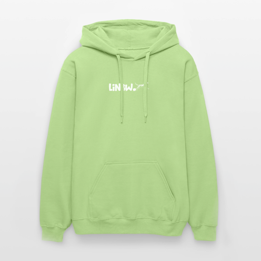 LiNBW. Crew Hoodie White Edition Life is not just black and white - Pistazie