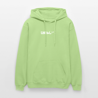 LiNBW. Crew Hoodie White Edition Life is not just black and white - Pistazie
