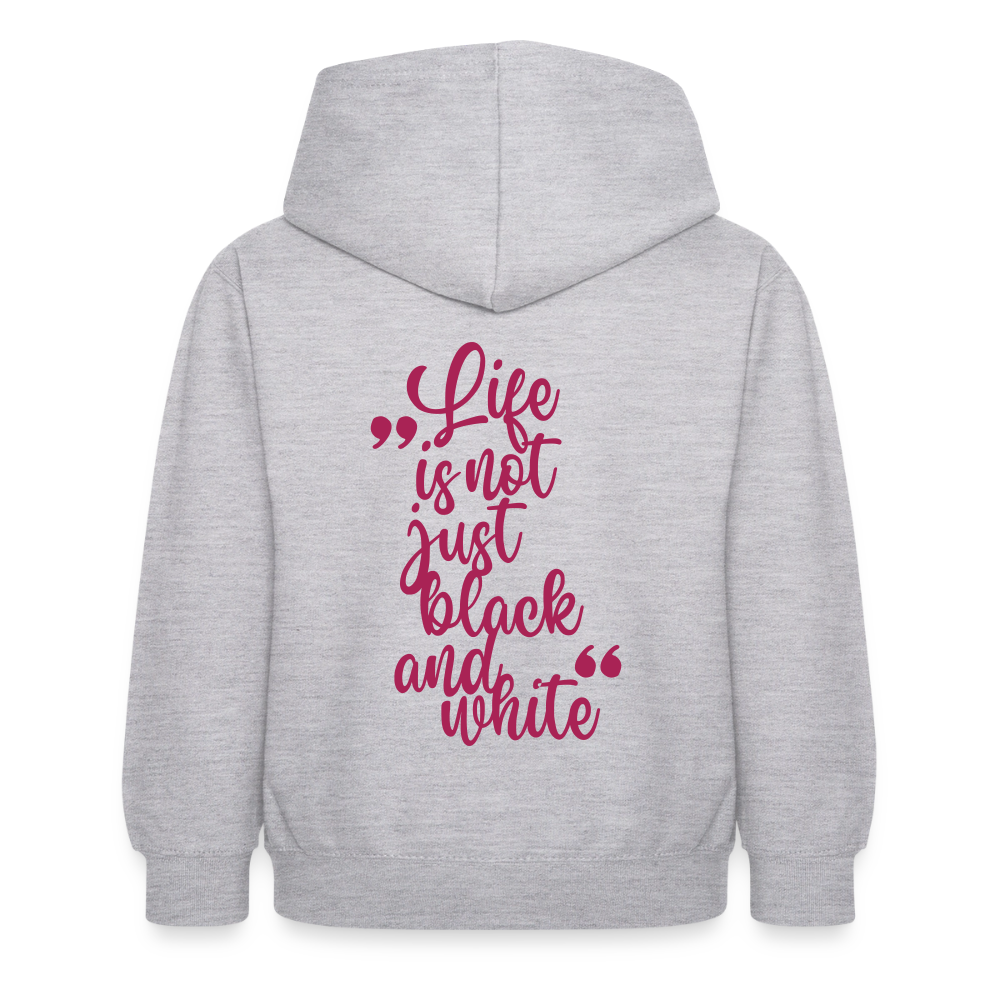 LiNBW. Crew Hoodie Life is not just black and white Edition Pink - LiNBW.