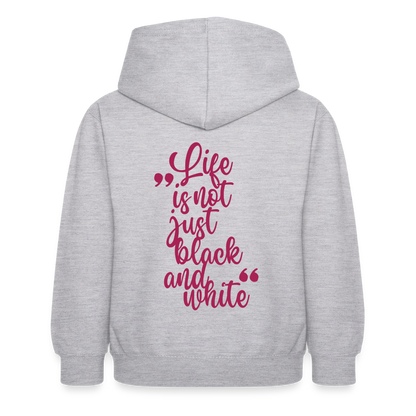 LiNBW. Crew Hoodie Life is not just black and white Edition Pink - LiNBW.