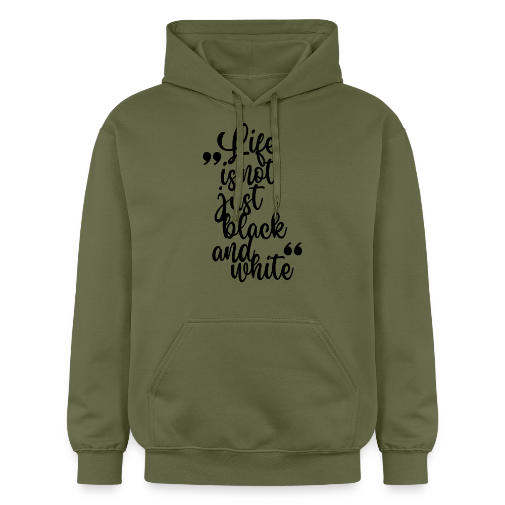 Life is not just black and white Hoodie Black Edition - Militärgrün