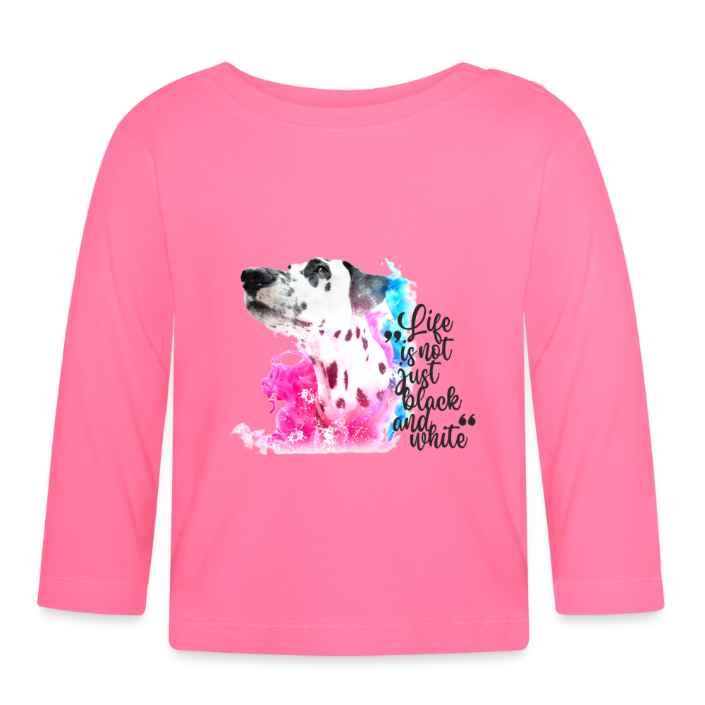 Boa´s Langarmshirt Splash Life is not just black and white - Azalea