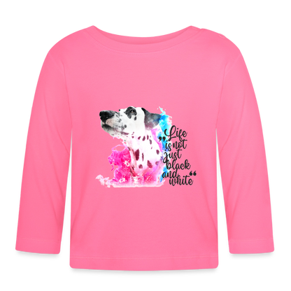 Boa´s Langarmshirt Splash Life is not just black and white - Azalea
