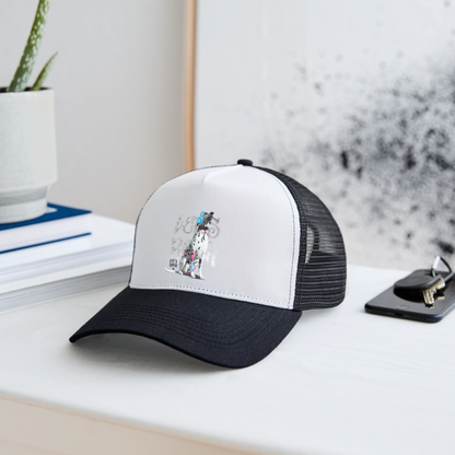 Boa´s Trucker Cap Let´s Rock - Weiß/Schwarz