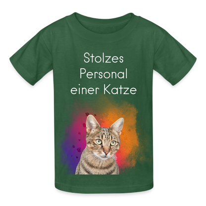 Pedro's T-Shirt Stolzes Personal einer Katze White Edition - LiNBW.
