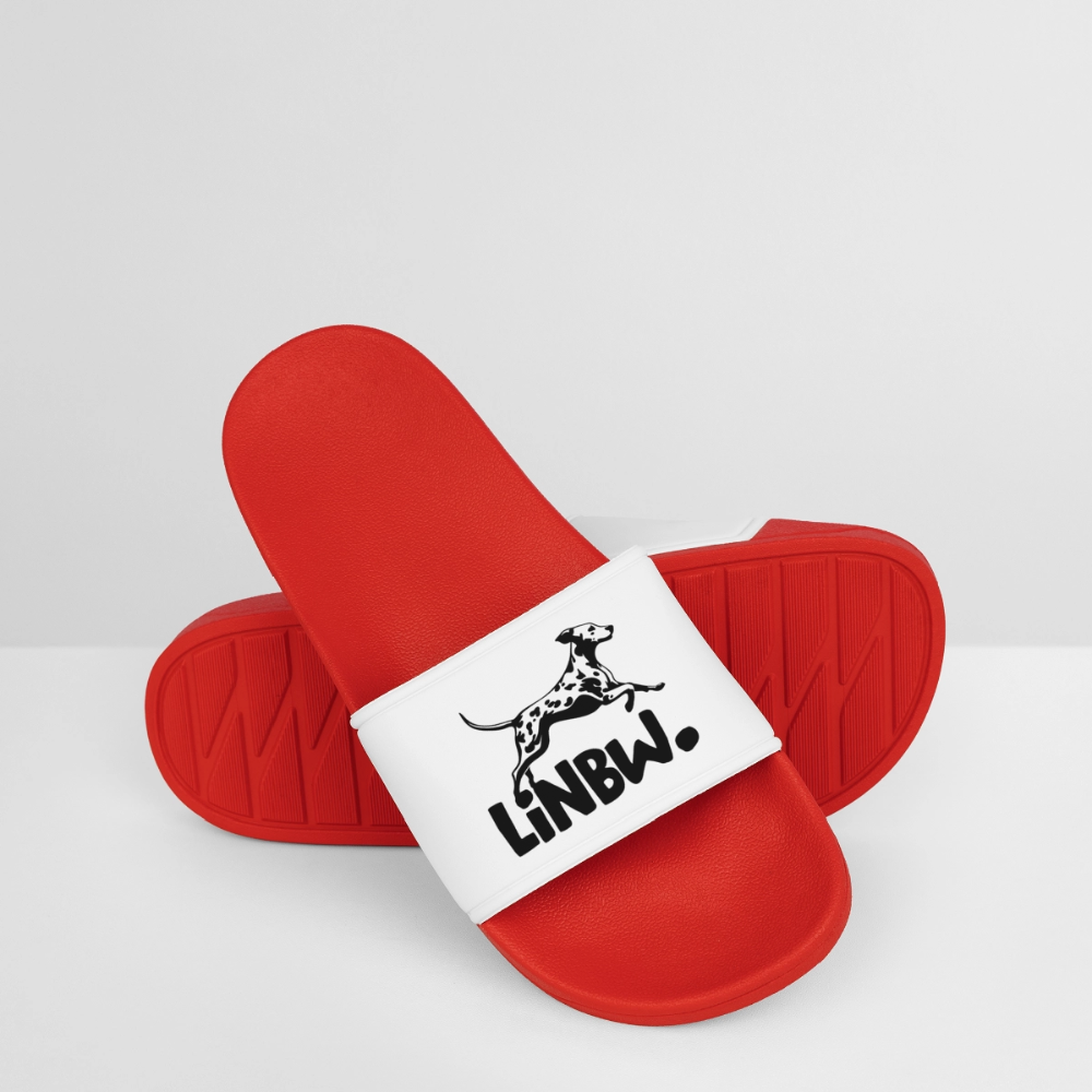 LiNBW. Badelatschen für Frauen Black Edition - Rot