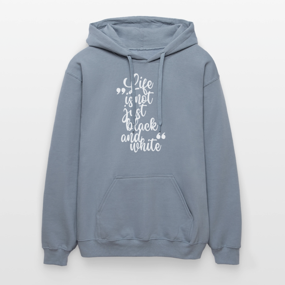 Life is not just black and white Hoodie White Edition - Blau