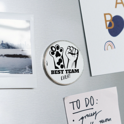Best Team Ever Magnet - Weiß