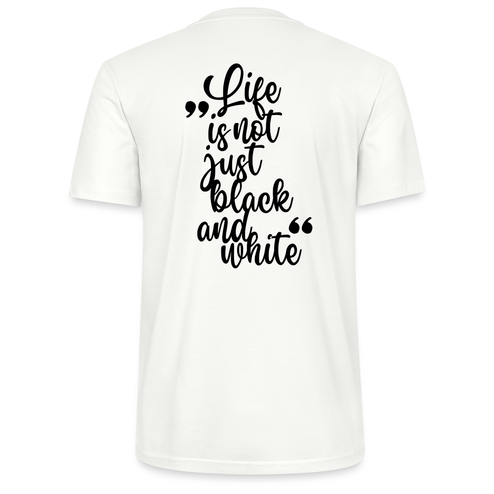 LiNBW. Unisex T-Shirt Premium Crew Black Edition Life is not just black and white - LiNBW.