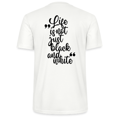 LiNBW. Unisex T-Shirt Premium Crew Black Edition Life is not just black and white - LiNBW.