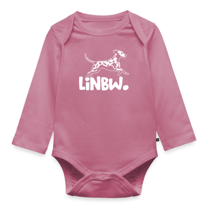 LiNBW. Langarm-Body White Edition - Mauve