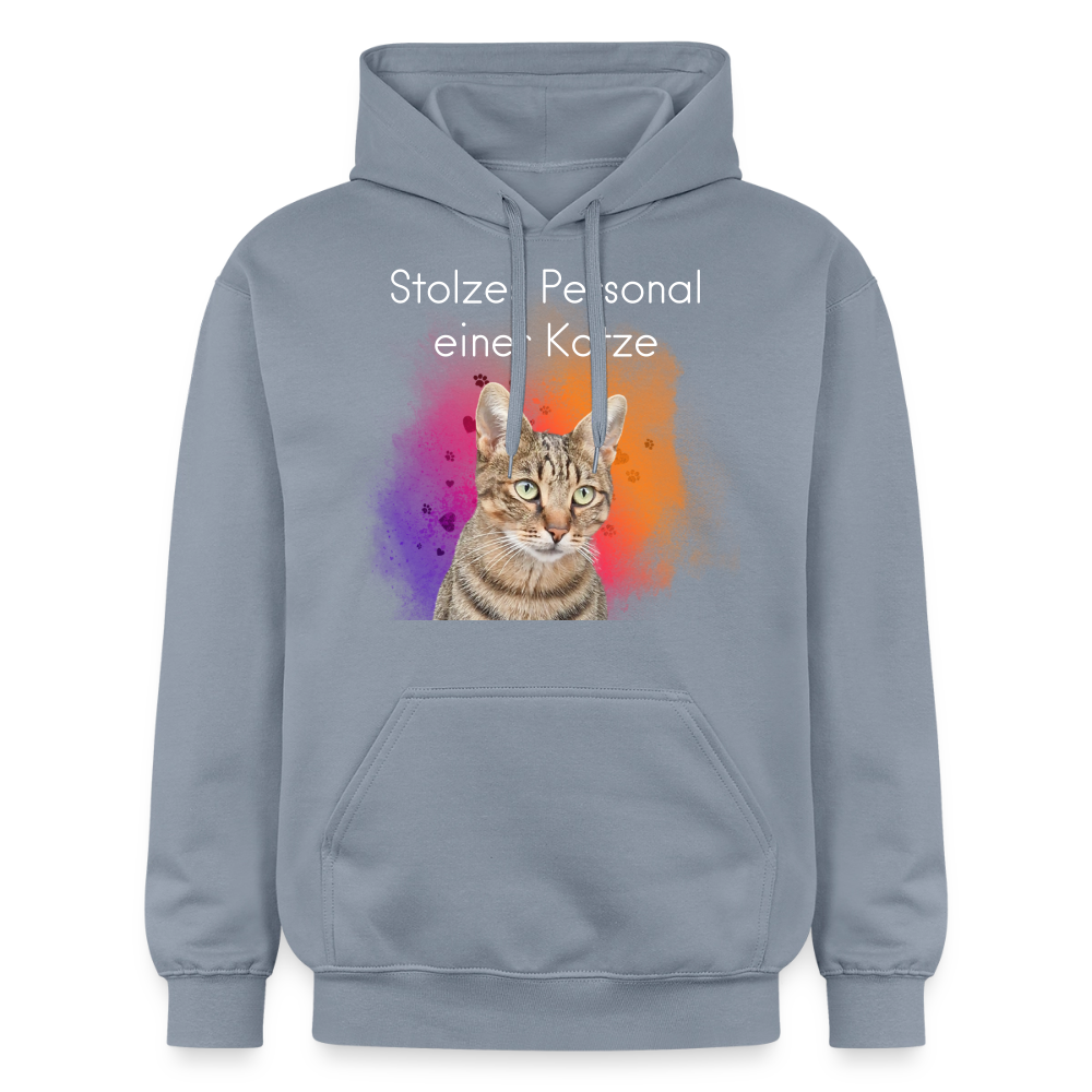 Pedro's Hoodie Stolzes Personal einer Katze White Edition - Blau