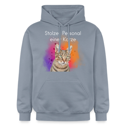 Pedro's Hoodie Stolzes Personal einer Katze White Edition - Blau