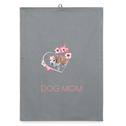 Luna´s Geschirrtuch DOG MOM - Grau