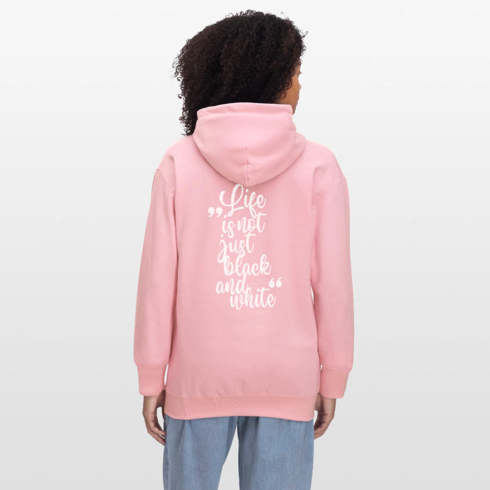 LiNBW. Crew Hoodie White Edition Life is not just black and white - Hellrosa