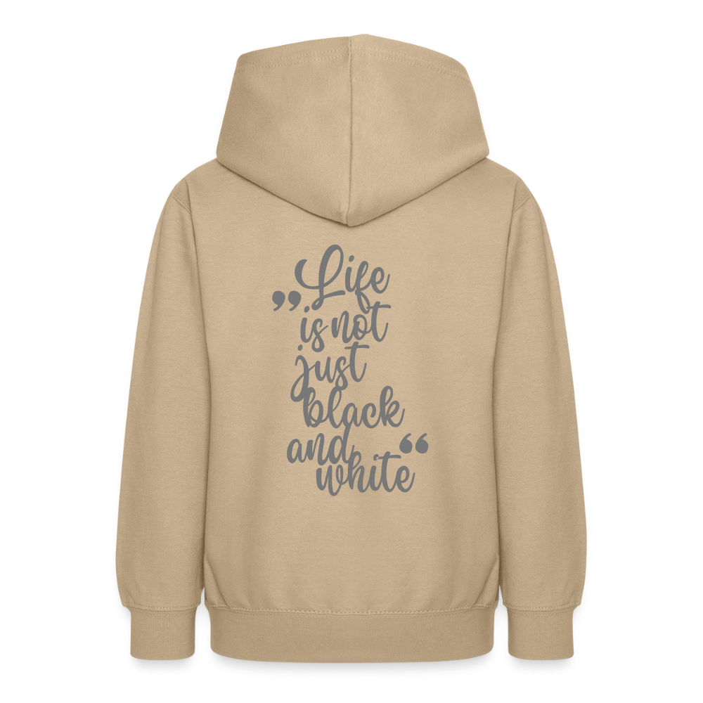 LiNBW. Crew Hoodie Life is not just black and white Edition Grey - LiNBW.