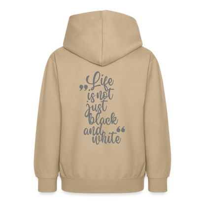 LiNBW. Crew Hoodie Life is not just black and white Edition Grey - LiNBW.