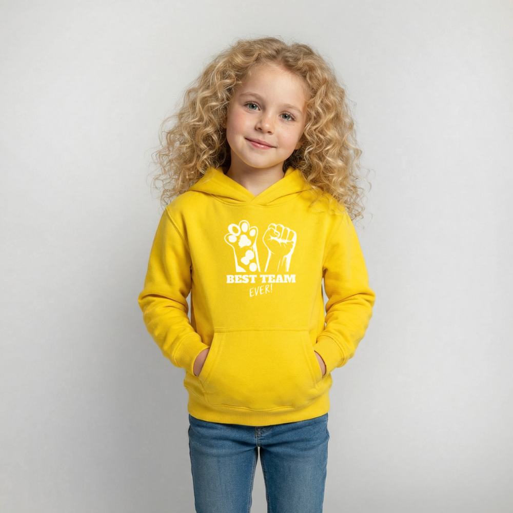 Best Team Ever  Hoodie White Edition - Gelb
