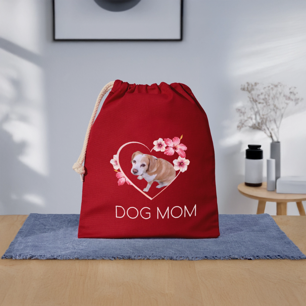 Luna´s Baumwollbeutel DOG MOM - Rot